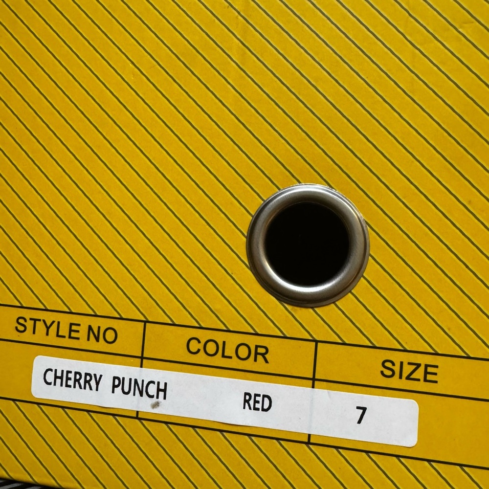 Anthony Wang Red Plaid High-Top Sneakers Silver Studs Goth Grunge Punk NIB 7 - Picture 6 of 6